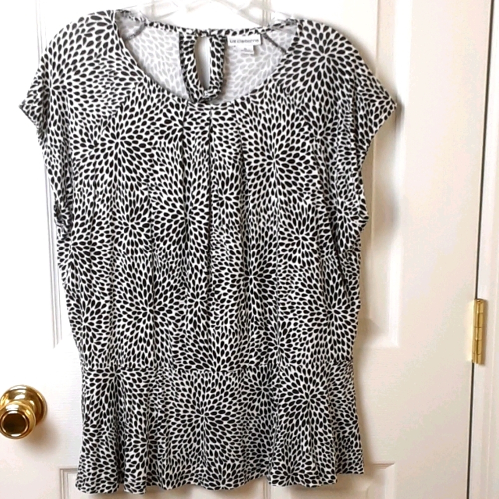 GC Liz Claiborne Peplum Top Size XL